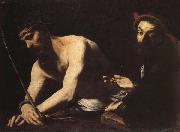 CARACCIOLO, Giovanni Battista Christ Before Caiaphas Spain oil painting artist